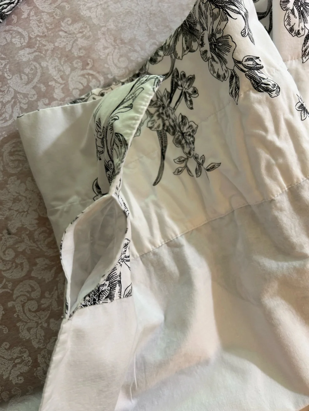 J. C. Penney Home ~Toile Floral 21” x 78” Rod Pocket Valances / Set of 2